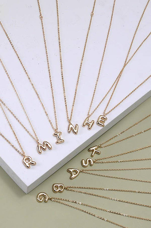 BALLOON BUBBLE PERSONALIZED INITIAL NECKLACE | 110625br