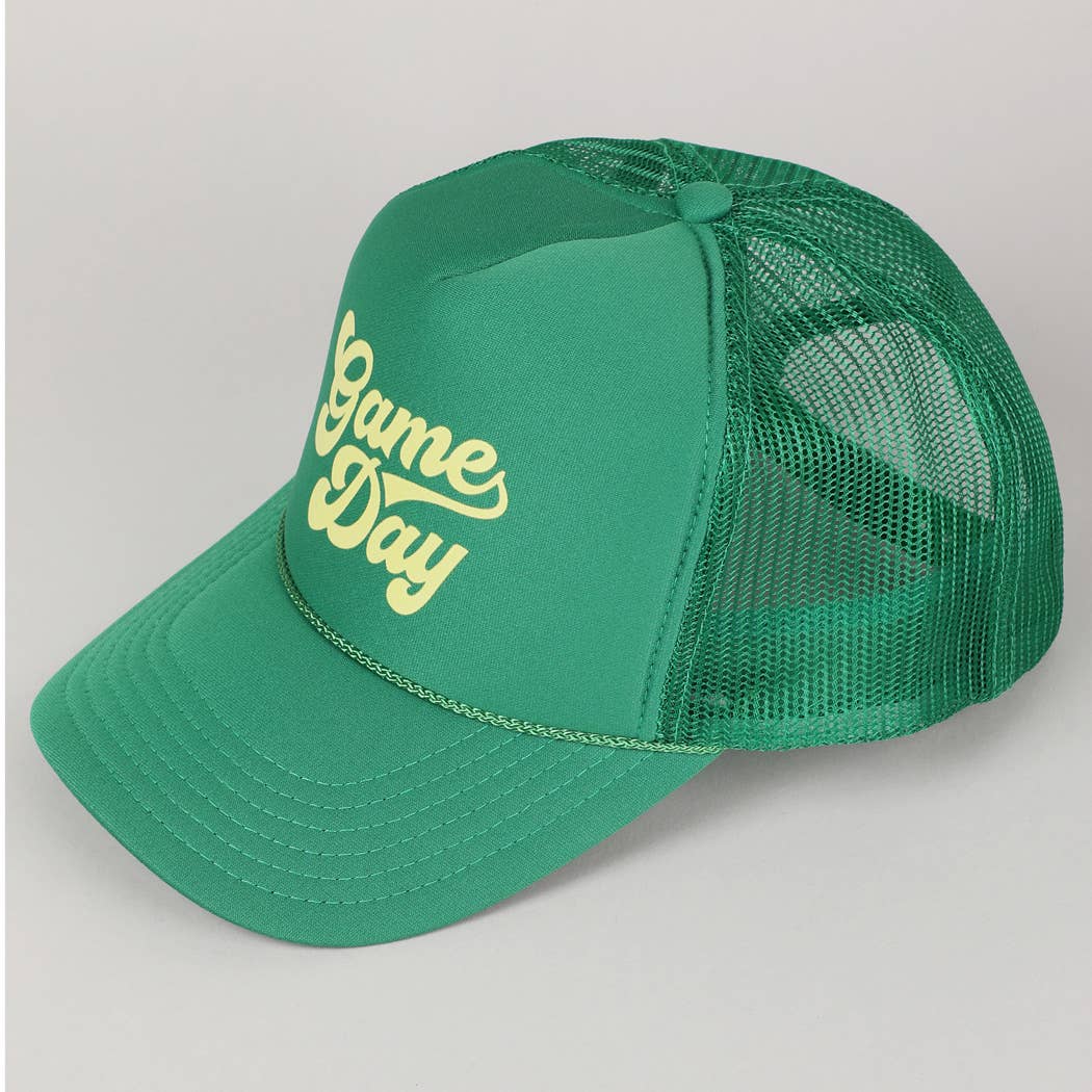 Fashion City - Game Day Lettering Logo Print Foam Trucker Hat