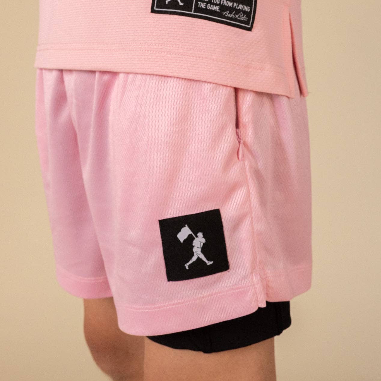 Diamond Air Liner Mesh Training Shorts (Pink) - Youth- DALM56