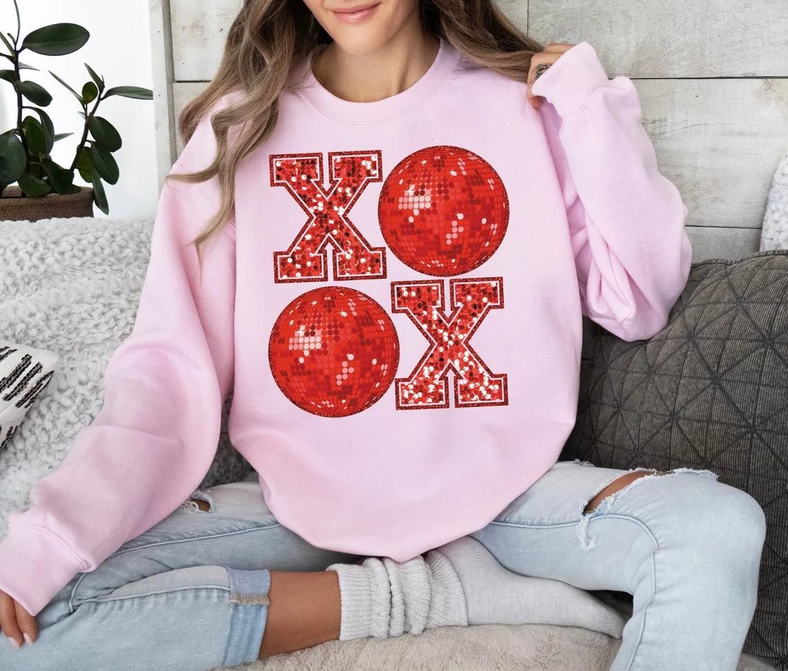 XOXO FAUX SEQUIN