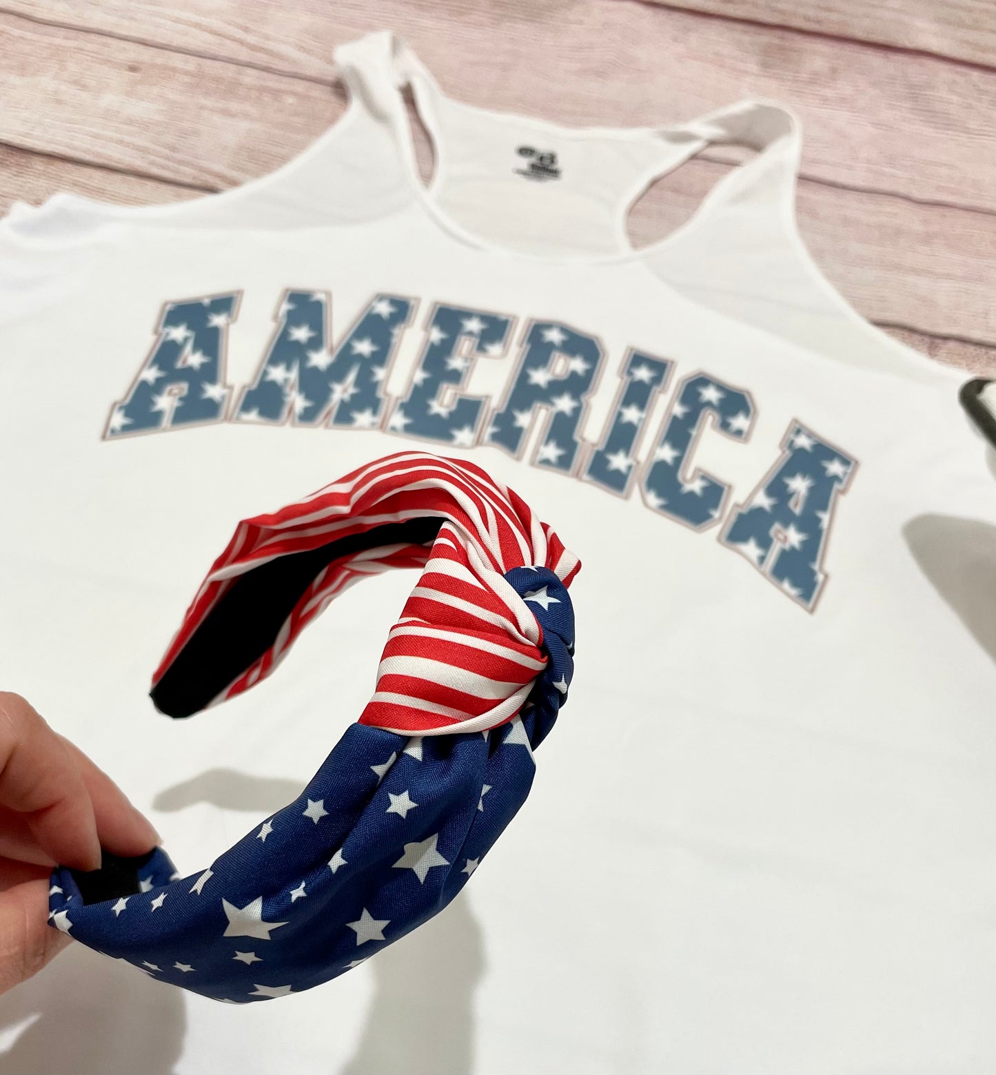 American flag headband