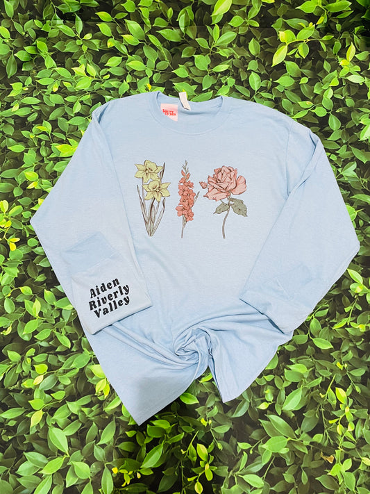 Birth Month long sleeve tee