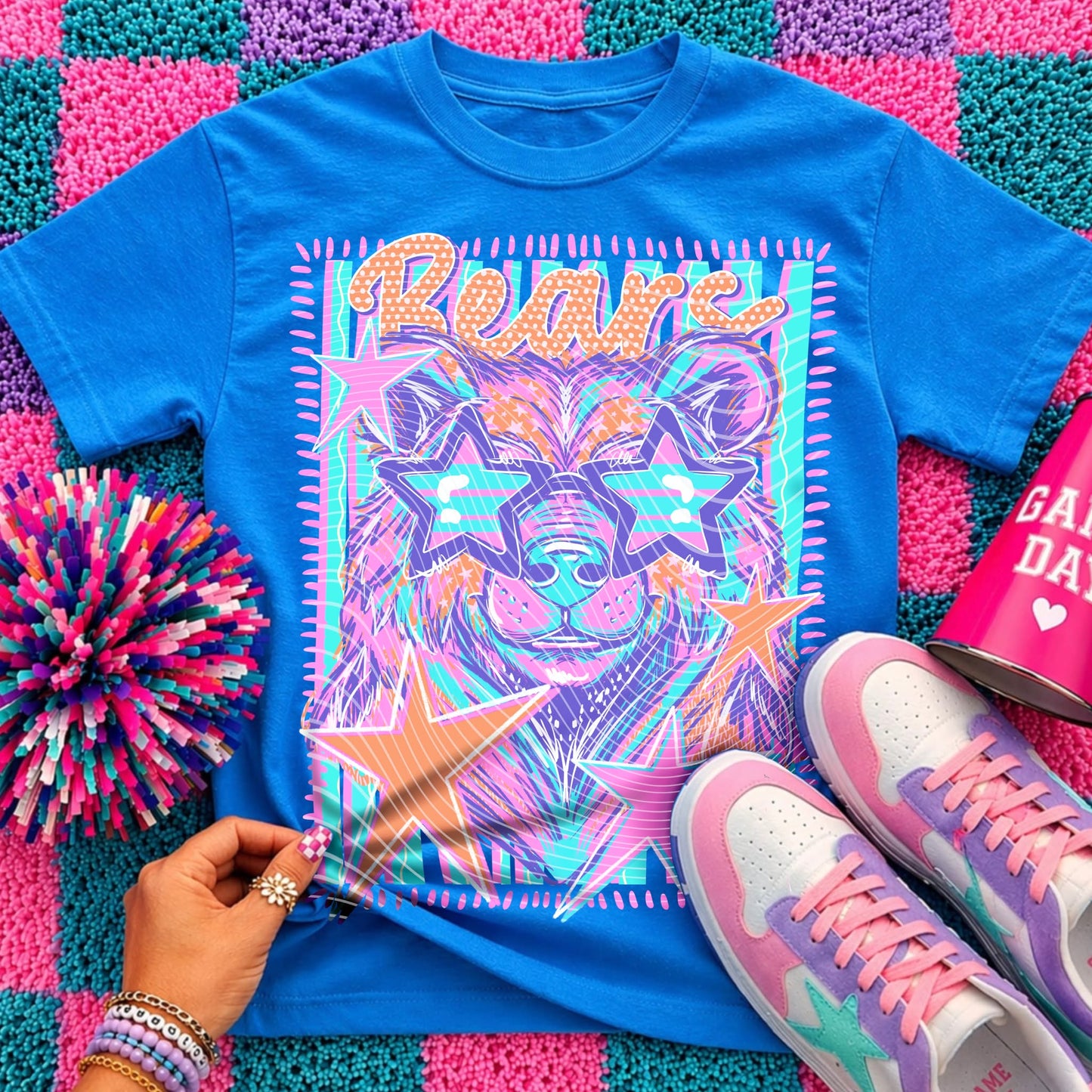 COLORFUL MASCOT (BEARS)  - T-SHIRT - (COMFORT COLORS/BELLA)050826JB