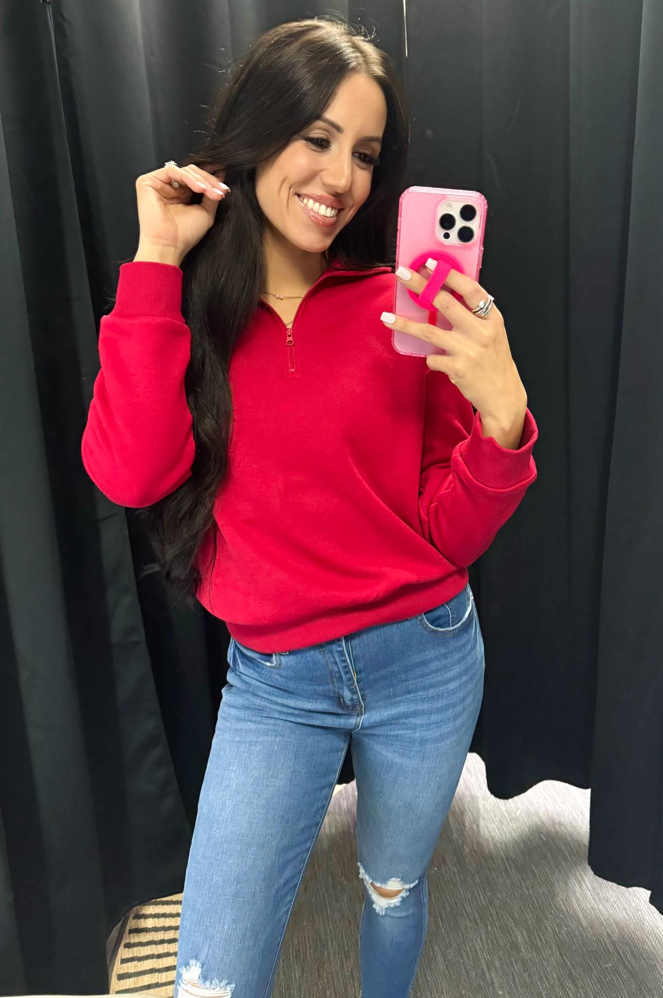 Zip Fleece Pullover Long Sleeve (Sweatshirt Top ONLY)  GTO216