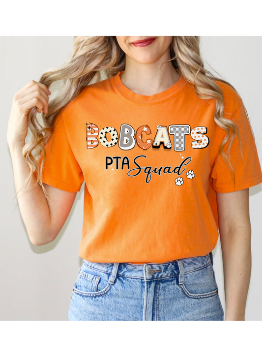 Bobcats PTA Squad T-shirt