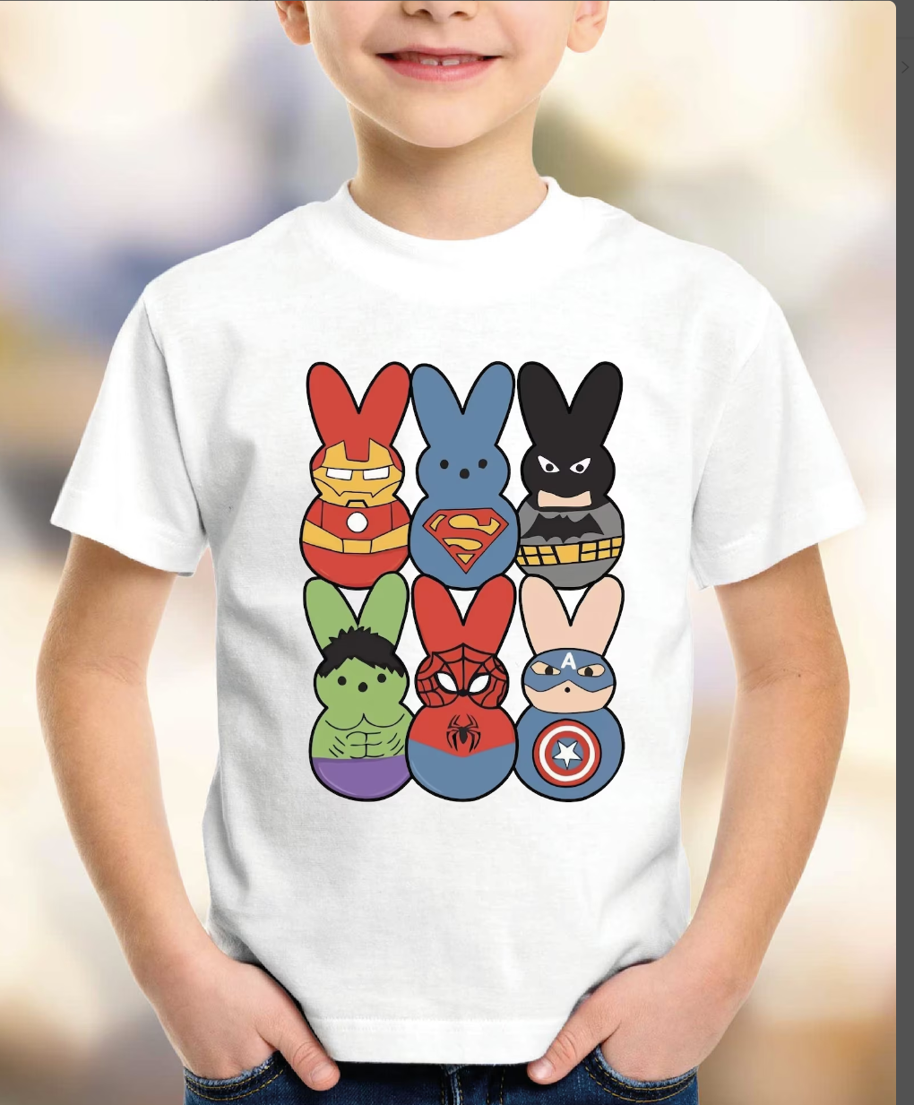 Superhero peeps t-shirt