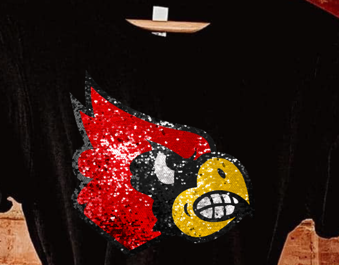 Cardinal faux sequin T-shirt