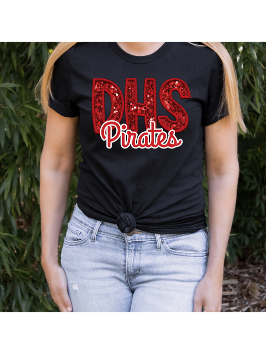 Faux Embroidery DHS Pirates