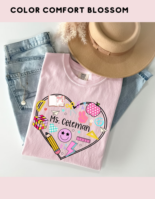 Custom teacher- heart essentials