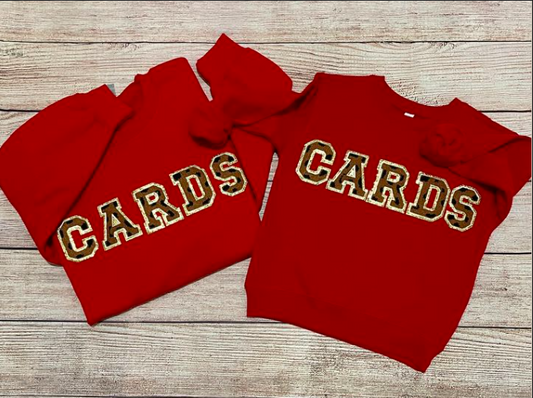 Cards Chenille sweatshirt "leopard"