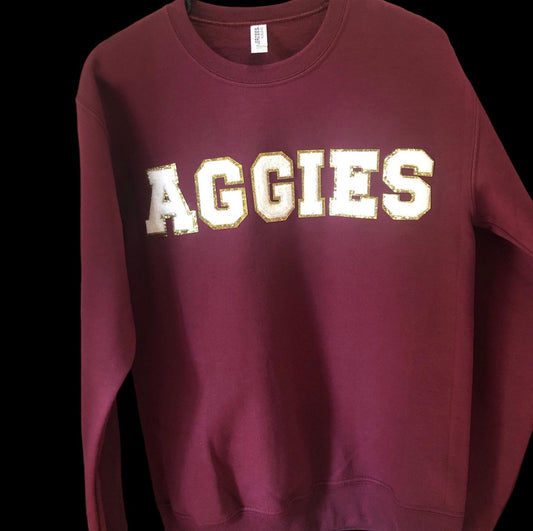 Maroon sweater “Aggies”