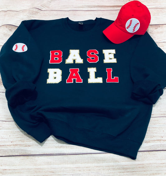 Baseball chenille sweatshirt