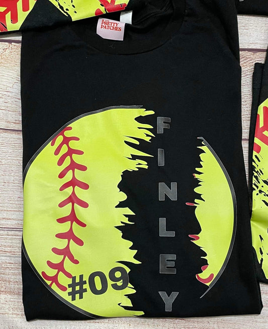 Softball custom tee