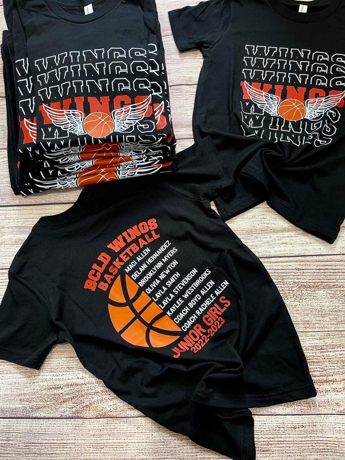 Custom team basketball shirts