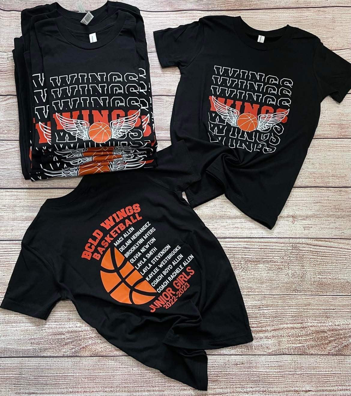 Custom team basketball shirts