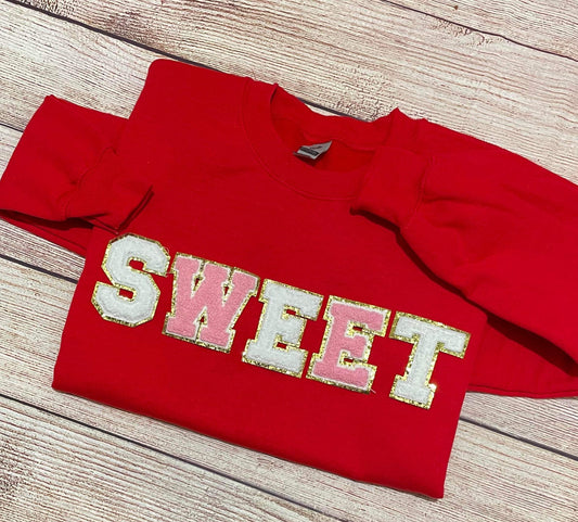 Sweet chenille sweatshirt